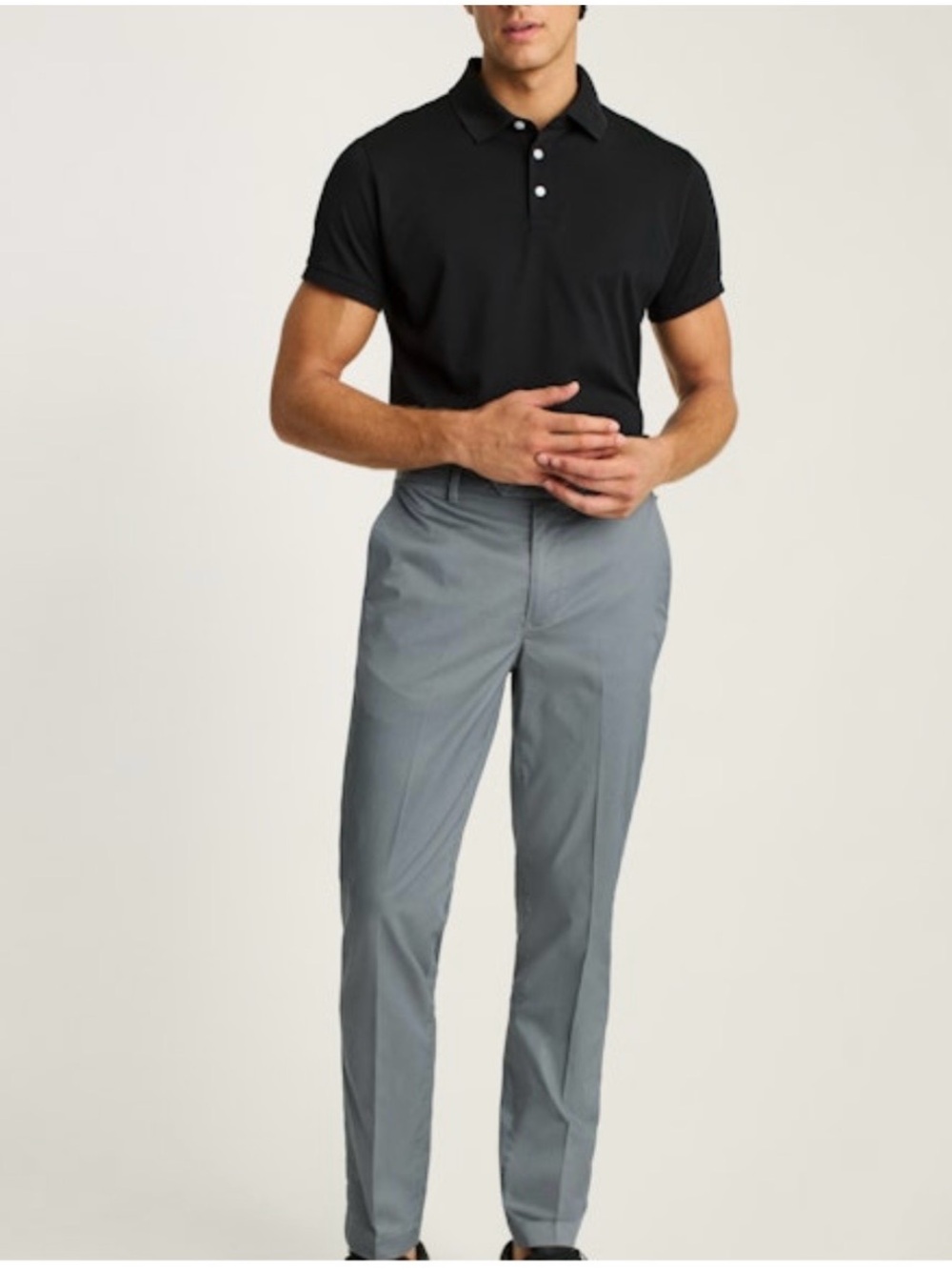 Men's Bonobos Tech Trouser Classic Straight Fit Gray Pants